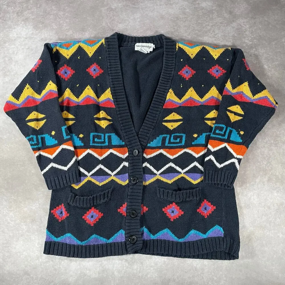 90’s Breckenridge Southwestern Aztec Knit Cardigan